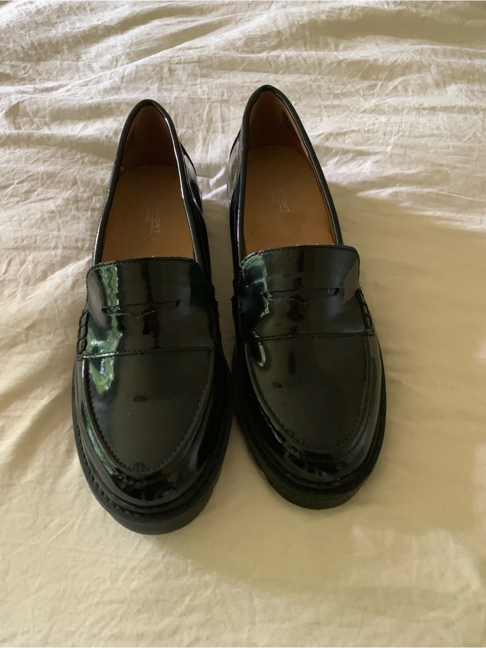 Westport Black Patent Leather Women's Penny Loafers
